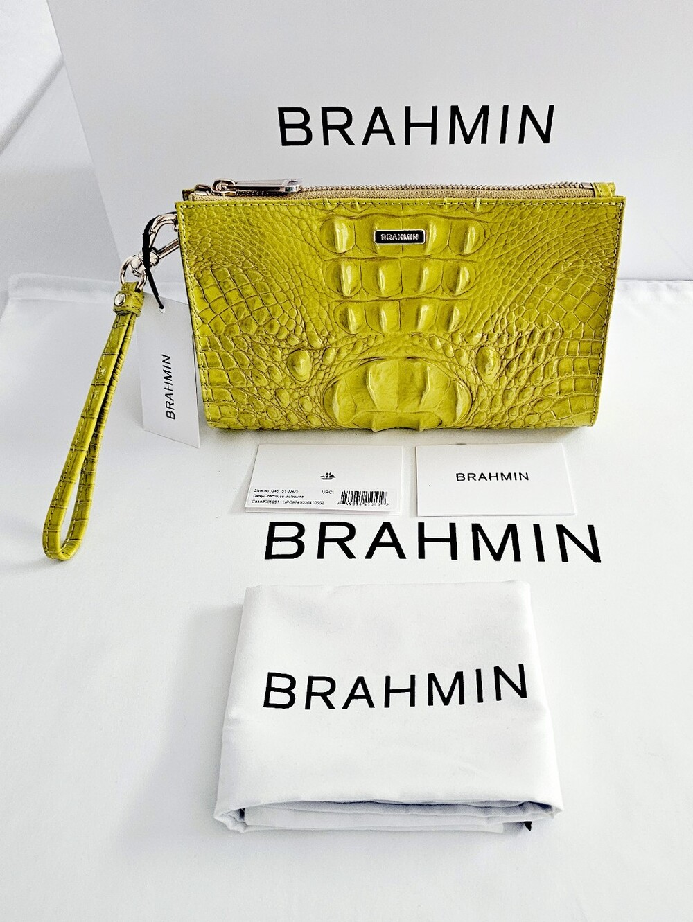 NWT Brahmin CHARTREUSE DAISY